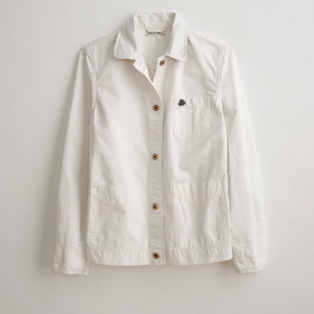 Alex Mill White Work Jacket Size Small